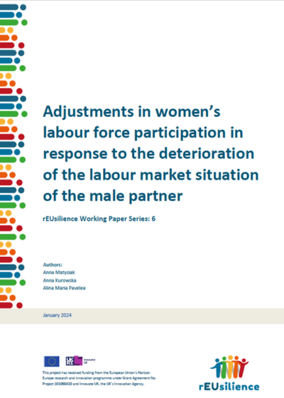 Adjustments in women’s labour force participation in response to the deterioration of the labour market situation of the male partner