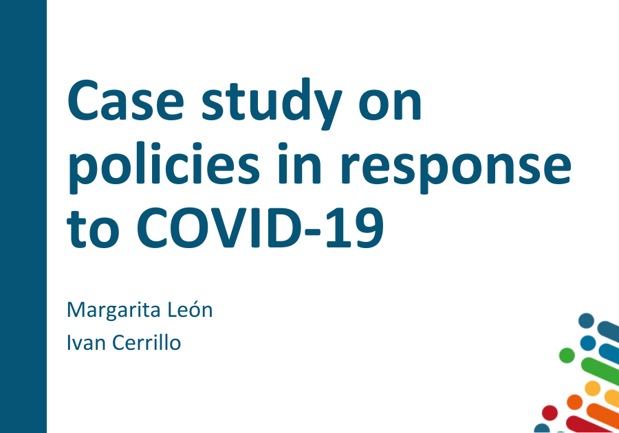 New working paper “Case study on policies in response to COVID-19”