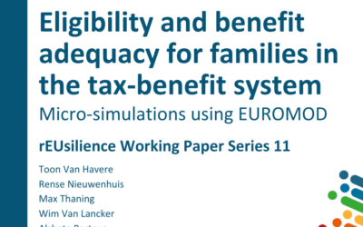 New working paper “Eligibility and benefit adequacy for families in the tax-benefit system, micro-simulations using EUROMOD”