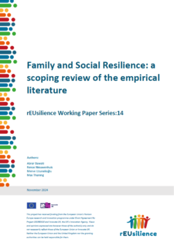 Family and Social Resilience: a scoping review of the empirical literature