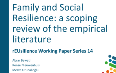 New working paper “Family and Social Resilience: a scoping review of the empirical literature”