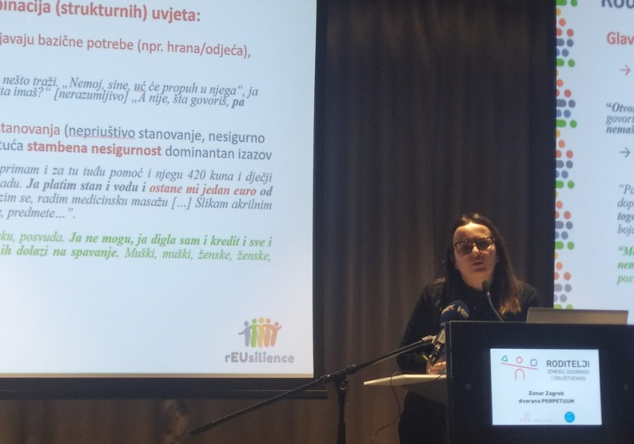 rEUsilience researcher, Ivana Dobrotić, shares findings with stakeholders in Croatia