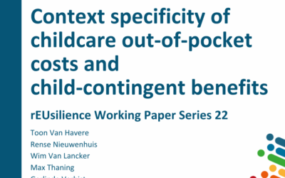 New Working Paper “Context specificity of childcare out-of-pocket costs and child-contingent benefits”