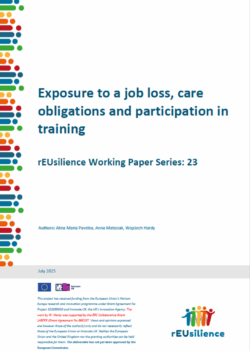 Exposure to a job loss, care obligations and participation in training